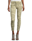 The Station Agent Camo Cropped Skinny Jeans