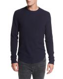 Raw-Edge Crewneck Sweater