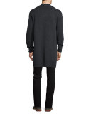 Essential Five-Pocket Stretch-Twill Pants, Black