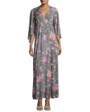 Brayan Floral-Print Long Dress