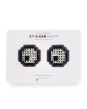 Eyes Crystal Sticker for Handbag, White