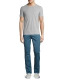 Slim Five-Pocket Pants, Blue
