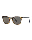 L.A. Coen 49 Acetate Sunglasses, Hickory/Denim