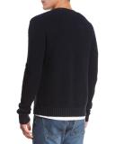 Textured Crewneck Sweater