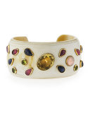 Ungana Mixed Stone Cuff Bracelet, Light Horn