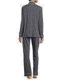 Jersey Pajamas, Black/Ivory