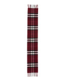 Kids' Exploded Check Cashmere Scarf, Plum