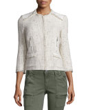 Miriah Basketweave Double-Face Jacket