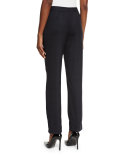 Check Slim-Leg Pants, Navy