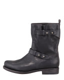 Moto Leather Boot, Black