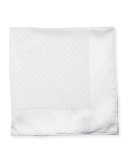 Gancini Pocket Square, White