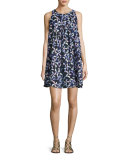spinner bow-back beach dress, multi