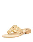 Napa Valley Cork Thong Wedge, Natural/Gold