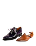 Arca Patent Leather Derby Shoe, Purple