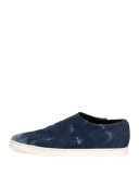 Nash Denim Slip-On Sneaker, Blue Marine
