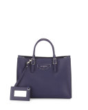 Papier Small Zip-Around Tote Bag, Blue