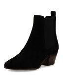 Reesa Suede Chelsea Boot, Black