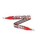 Rockstud Native Couture Guitar Strap for Handbag, Red/Multi