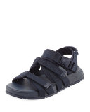 Men's Greek Key Multi-Strap Sandal, Navy 