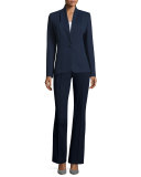 Thaisune Flare-Leg Trousers, Midnight Blue