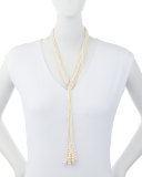Six-Strand Pearl Tassel Necklace