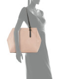 Izzy Unlined Tote Bag, Rose Cloud/Black