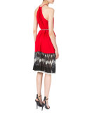 Printed Chiffon Halter Dress