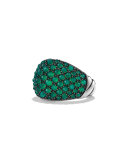 Osetra Faceted Green Onyx Dome Ring