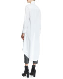 High-Low Tunic W/Monili Belt, White/Ultra Black