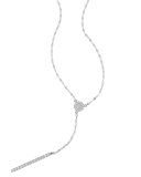 Mirage Diamond Lariat Necklace in 14K White Gold