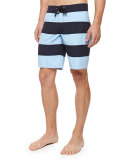 Octant Striped Boardshorts, Blue