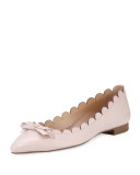 eleni flex scalloped ballerina flat, pale pink
