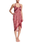 Printed Cover-Up Sarong, Boho