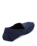 Classic Suede Moccasin, Navy