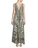 Embellished V-Neck Maxi Dress, Espiritu