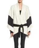 Britton Belted Cape, Ivory