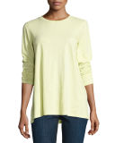 Long-Sleeve Slubby Organic Jersey Top