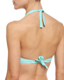 Mystique Halter Swim Top, Seafoam (Available in D Cup)