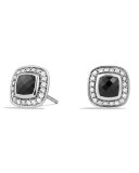 Petite Albion Earrings with Black Onyx and Diamonds
