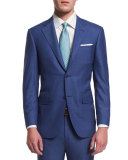 Sienna Contemporary-Fit Micro Tic-Stripe Suit, Blue