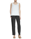 Straight-Leg Linen Pants