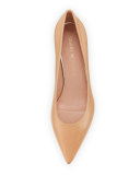 Poco Leather Kitten-Heel Pump