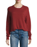 Cashmere Uneven-Hem Sweater