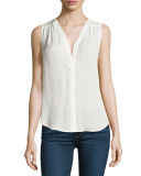 Camino Sleeveless Silk Top
