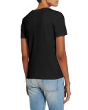 Wesler Short-Sleeve Top, Black