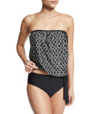 Geo Oasis Callia Bandini Swim Top, Black