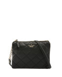 emerson place harbor quilted crossbody bag, black