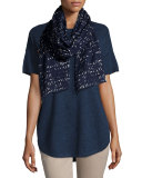 Encryptions Artisanal Scarf, Midnight