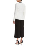 Lee Cropped Wide-Leg Pants, Black