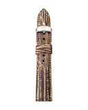18mm Lizard Strap, Bright White